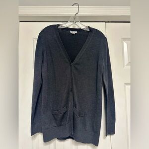Old Navy Women's Charcoal Cardigan Sweater